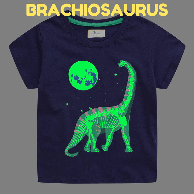 Icone™ DinoShirt: Kinder Leucht-im-Dunkeln T-Shirt