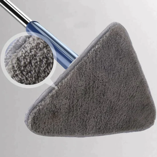 Cleaner Pro° TriangleMop: Lang Stiel Verstellbar Dreieck 360 Reinigung Mopp