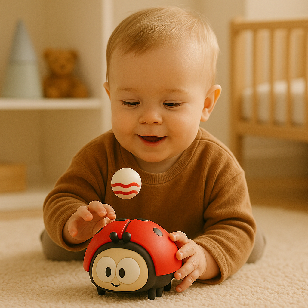 Kletshuts™ LadybugToy: Süß Bunt Marienkäfer Ball Gebläse Kinder Spielzeug
