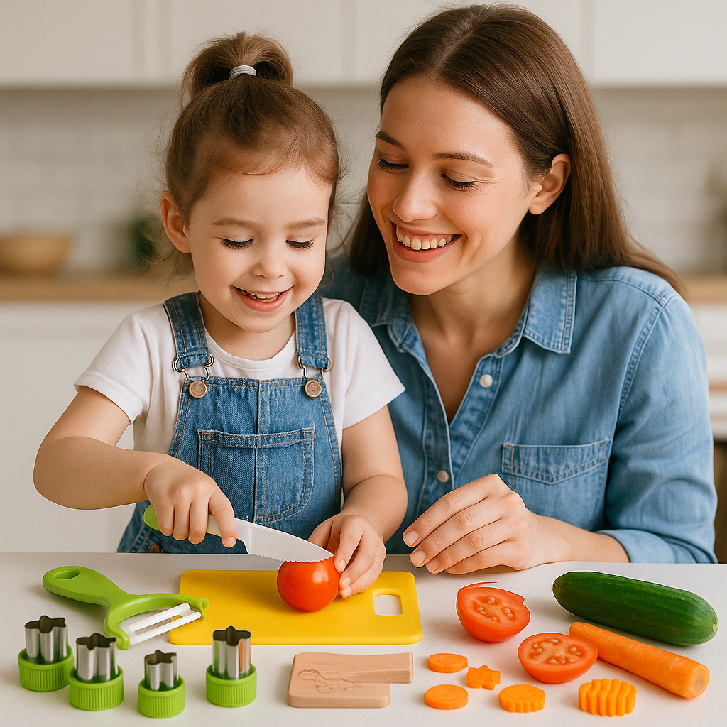 Kletshuts™ KidsKitchen: Sicheres  Schneiden Spielen Kinder Küche Spielzeug Set