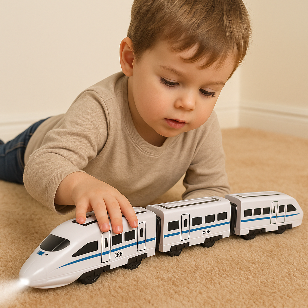 Kletshuts™ TrainToy: Interaktives Kinder Smart Kette Zug Spielzeug Set
