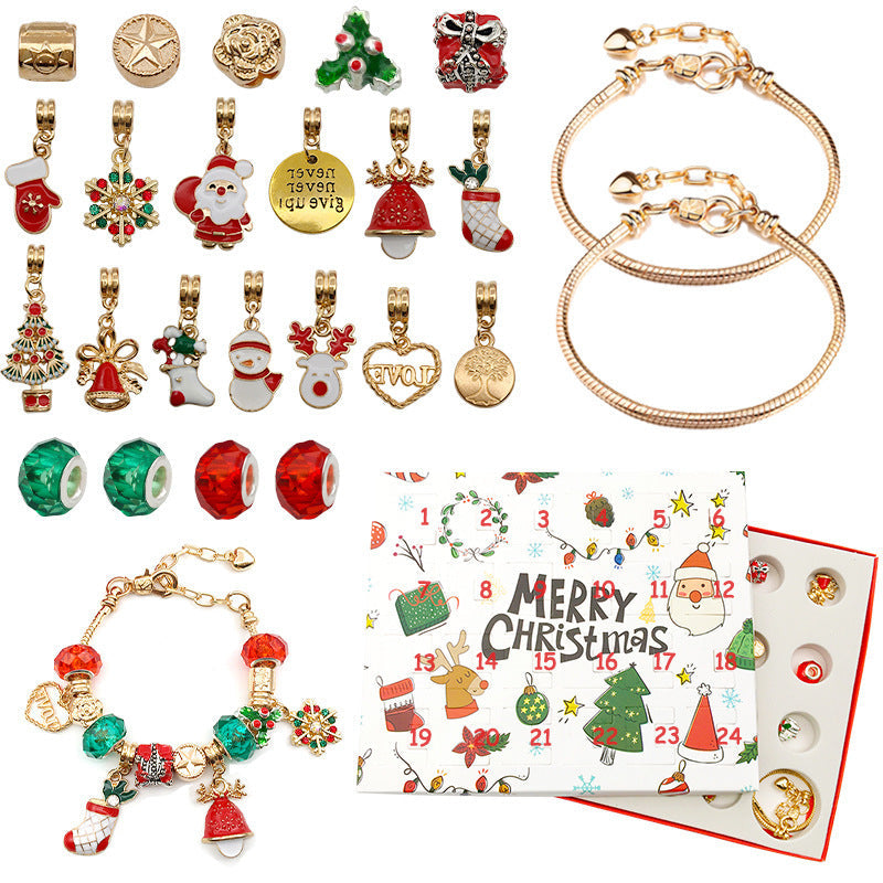 Jewelance™ BraceletCalendar: DIY-Weihnachts Adventskalender Armband Charm Set