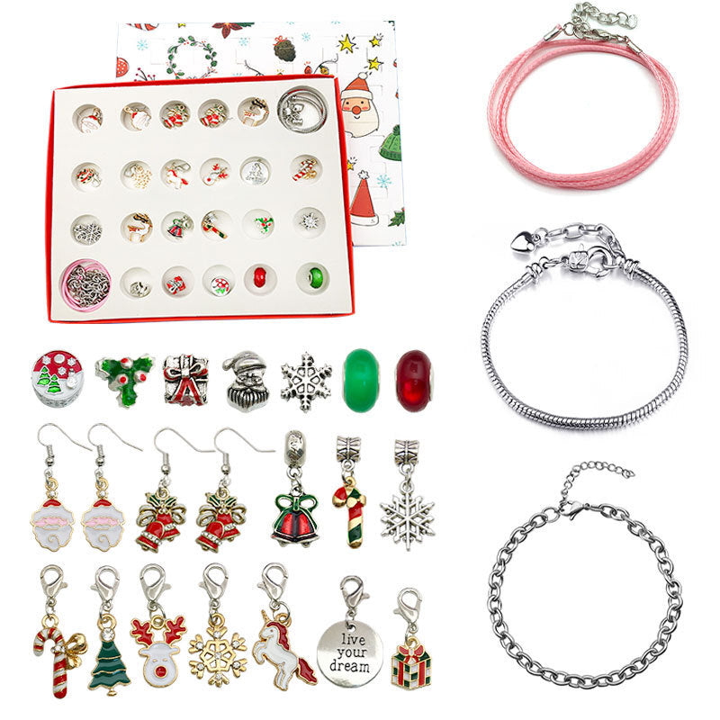 Jewelance™ BraceletCalendar: DIY-Weihnachts Adventskalender Armband Charm Set