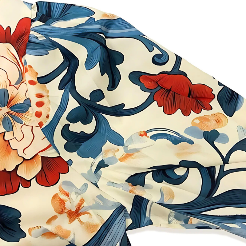 Icone™ FormalBlouse: Stilvolle Langärmlige Einzigartige Bedruckte Formelle Bluse
