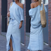 Icone™ FashionSet: Stilvolles Aus-Schulter Top Und Jeansrock
