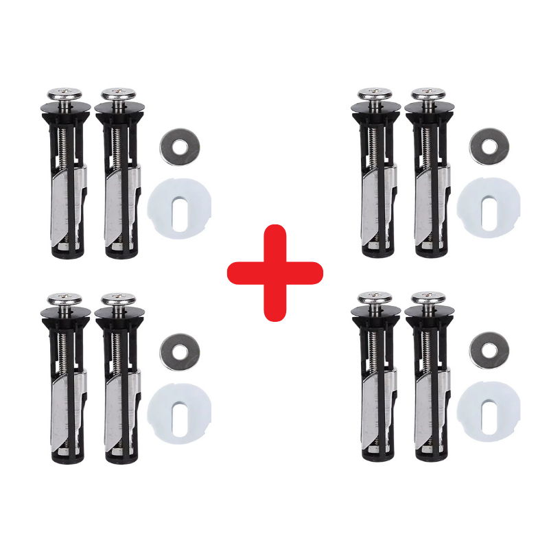 Globetrek° ToiletBolt 1+1 Set GRATIS: Hochleistungs- Toilettensitz Verriegelungsbolzen Und Schrauben-Set