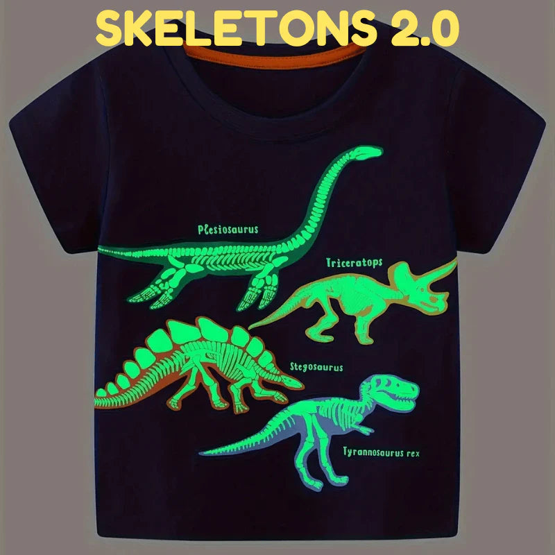 Icone™ DinoShirt: Kinder Leucht-im-Dunkeln T-Shirt