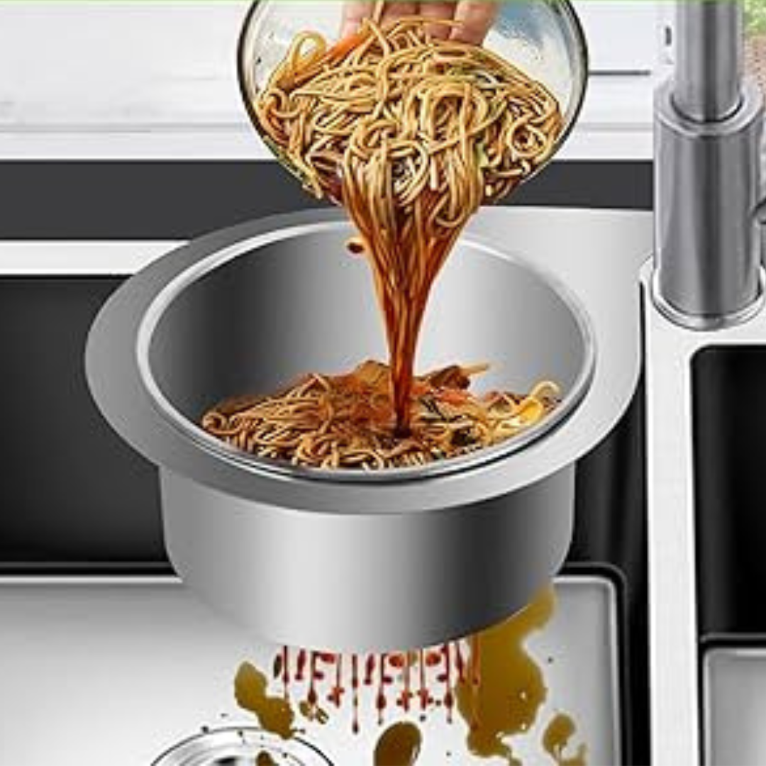 Globetrek° SinkStrainer 1+1 GRATIS: Edelstahl Filter Schwanenstil Spülbecken-Sieb