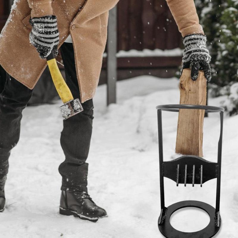 WoodSplitter - Tragbarer Brennholzspalter Aus Gusseisen