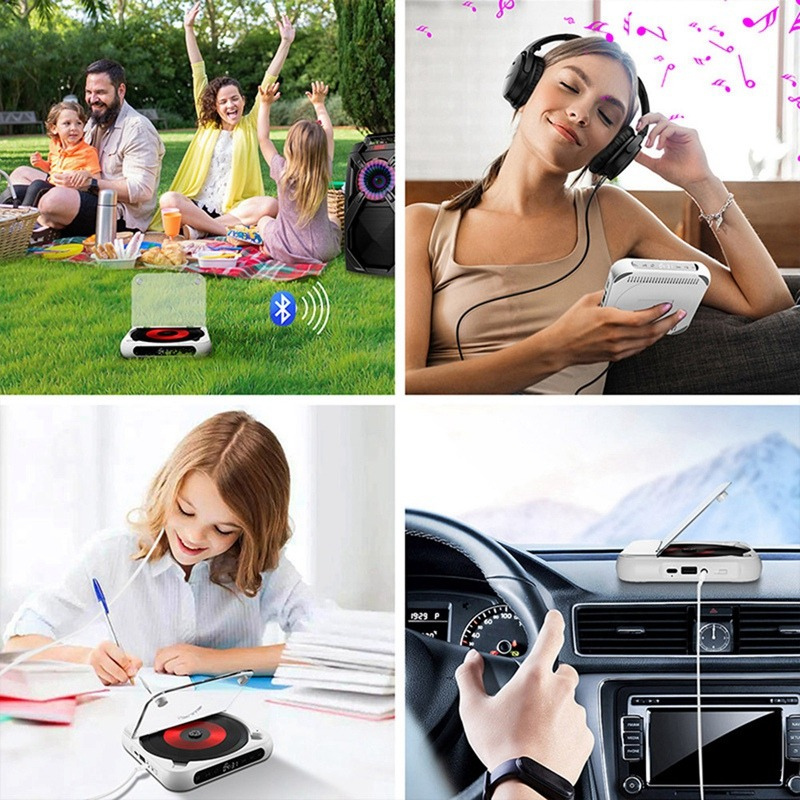 CDPlayer: Tragbar Bluetooth Und Kabelgebunden CD-Player