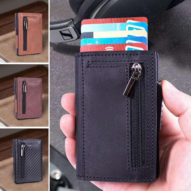 Icone™ CardHolder: Automatisch Schlank Pop-up Karte Halter Und Geldbörse