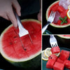 Globetrek° FruitCutter: 2-in-1-Multifunktions-Fruchtgabel Und -Schneider