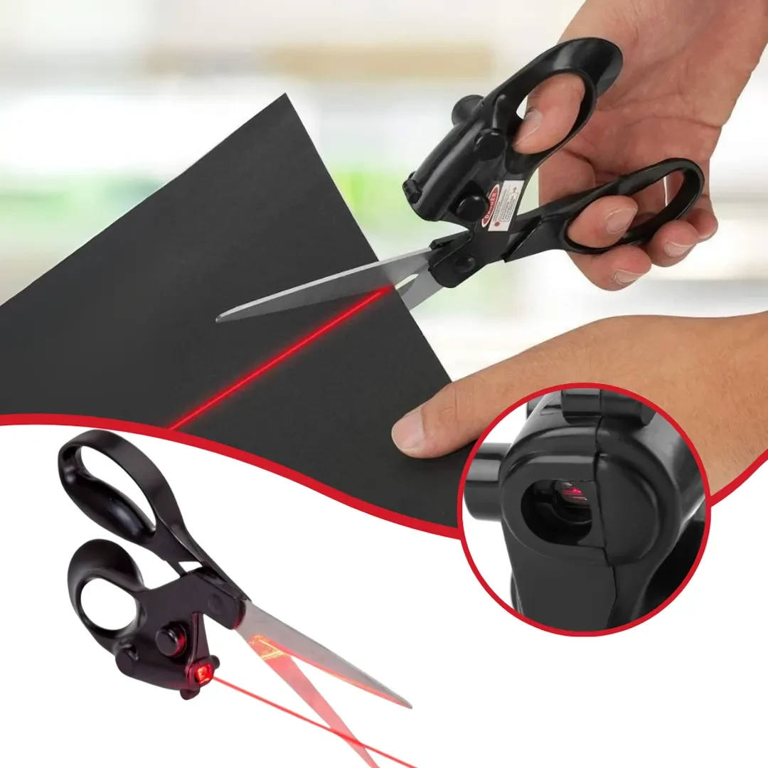 Globetrek° LaserScissors 1+1 GRATIS: Präzises Schneiden Lasergeführt Mehrzweck Schere