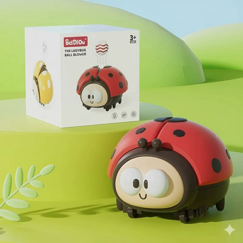 Kletshuts™ LadybugToy: Süß Bunt Marienkäfer Ball Gebläse Kinder Spielzeug