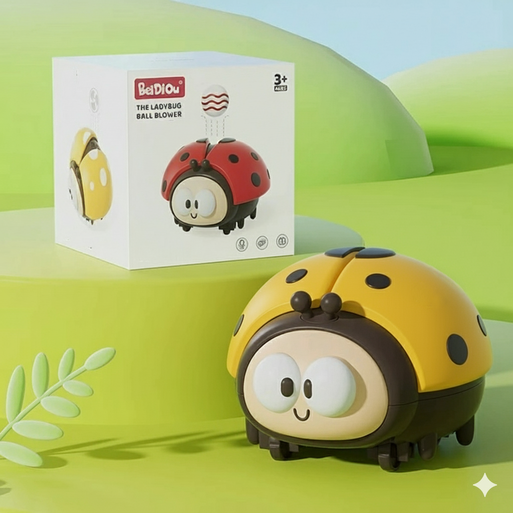 Kletshuts™ LadybugToy: Süß Bunt Marienkäfer Ball Gebläse Kinder Spielzeug