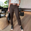 Icone™ ClassyPants: Klassisch Gerade Passform Hohe Taille Damen Hosen