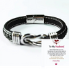 Jewelance™ InfinityBracelet: Unendlichkeit Knoten-Armband mit Widmungs-Karte