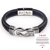 Jewelance™ InfinityBracelet: Unendlichkeit Knoten-Armband mit Widmungs-Karte