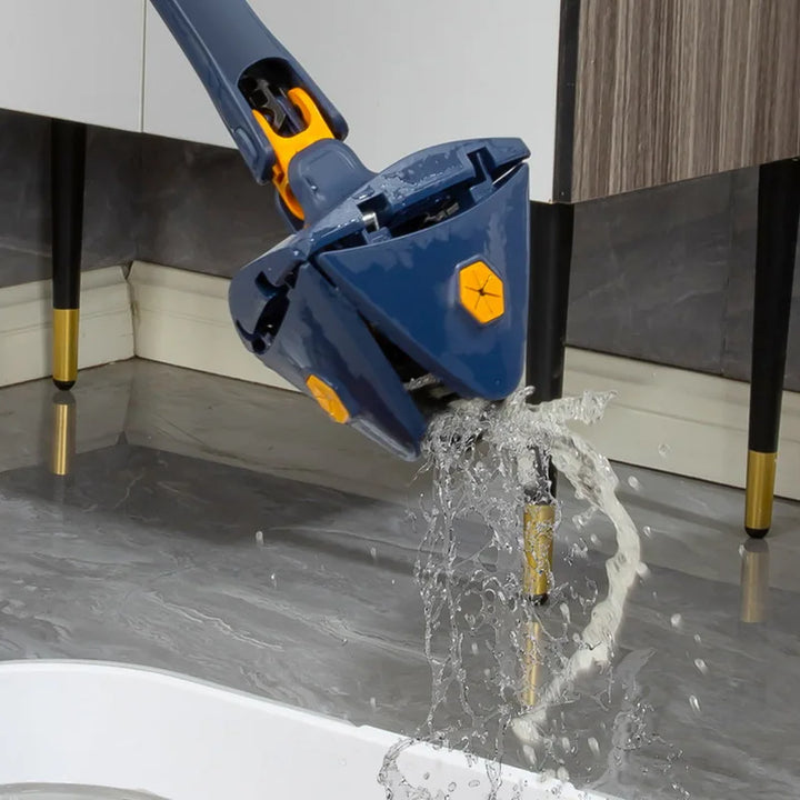 Cleaner Pro° TriangleMop: Lang Stiel Verstellbar Dreieck 360 Reinigung Mopp