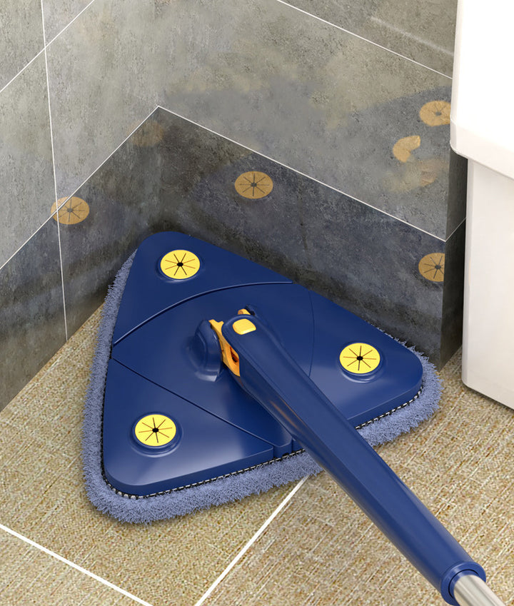 Cleaner Pro° TriangleMop: Lang Stiel Verstellbar Dreieck 360 Reinigung Mopp