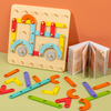 Kletshuts™ PuzzleBoard - Montessori Aus Holz Puzzle Planke Satz