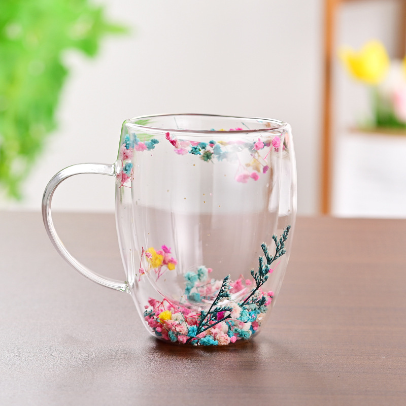 CrystalMug - Doppelt Schicht Kreativ Glas Becher