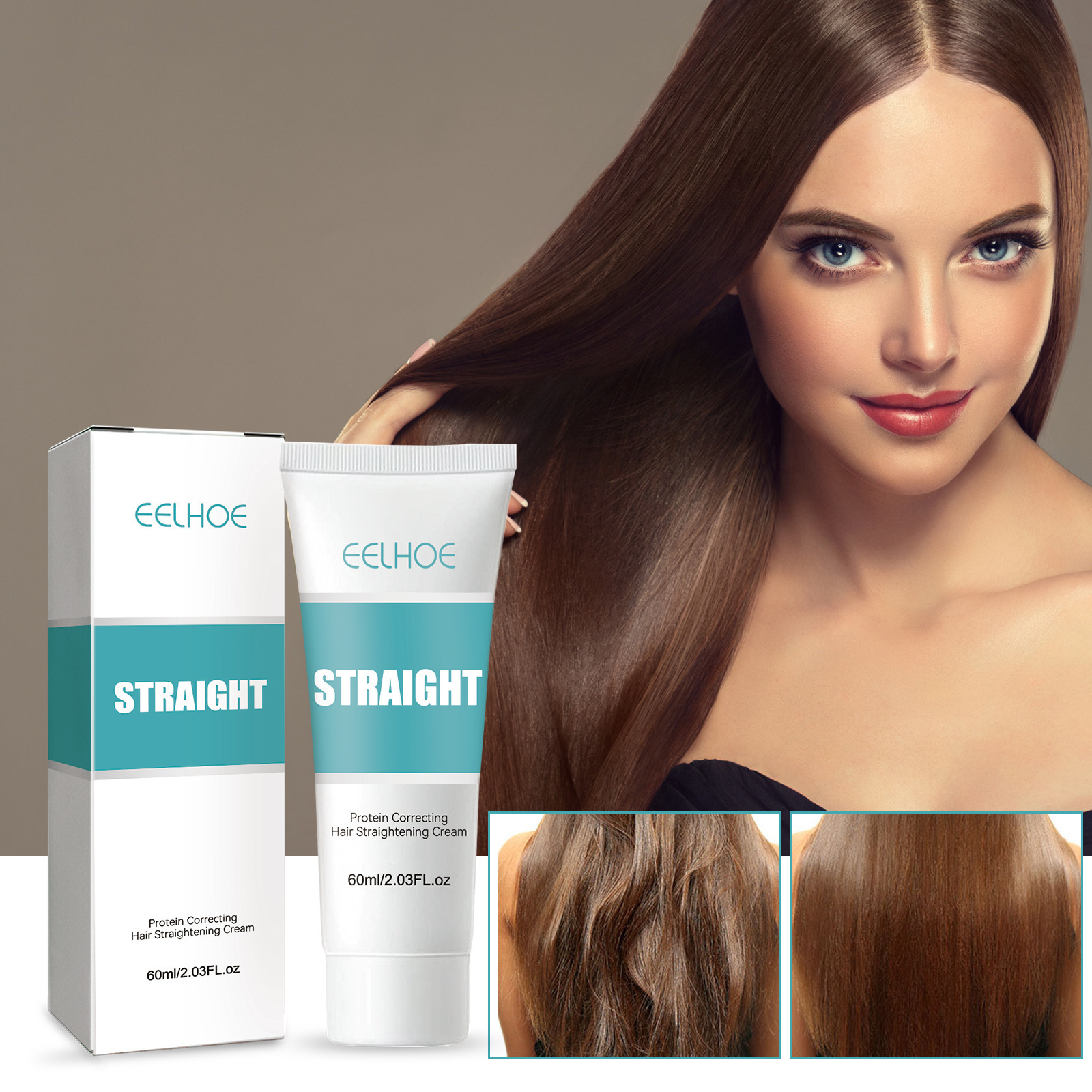 Rose® ShineStraight 1+1 GRATIS: Frizz-Free Glanz Und Glätte Haarcreme