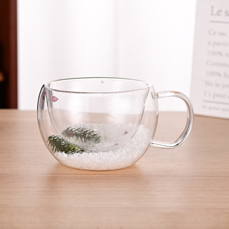 CrystalMug - Doppelt Schicht Kreativ Glas Becher