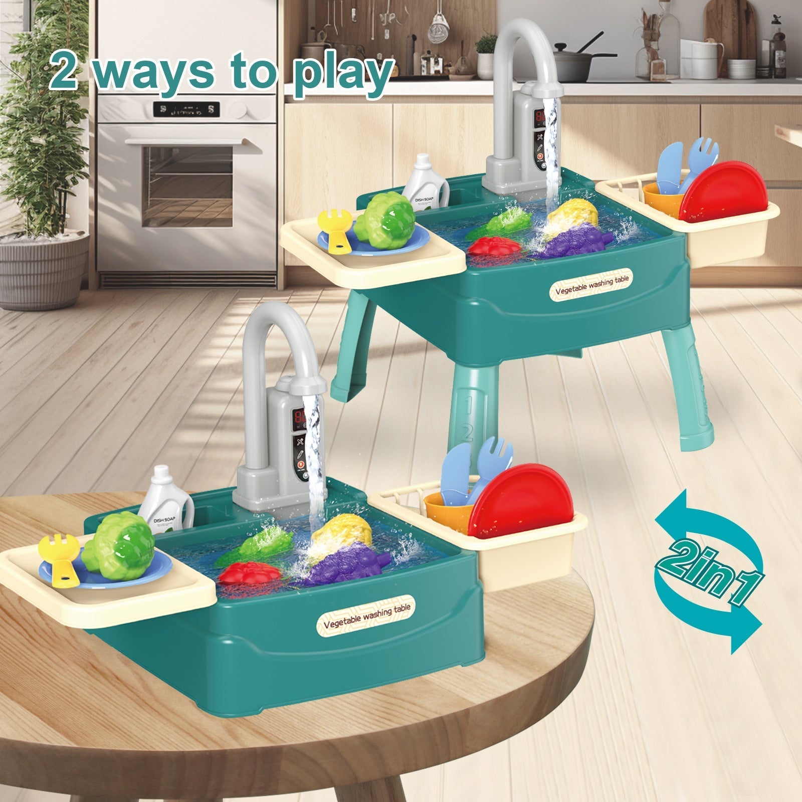 Kletshuts™ KitchenToy: Interaktiv Kinder Küche Spielen Spielzeug Set
