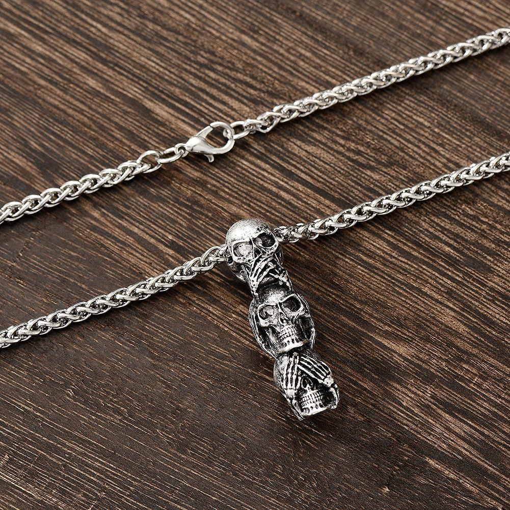 Jewelance™ SkullNecklace: Schädel Halskette Für Männer Und Frauen