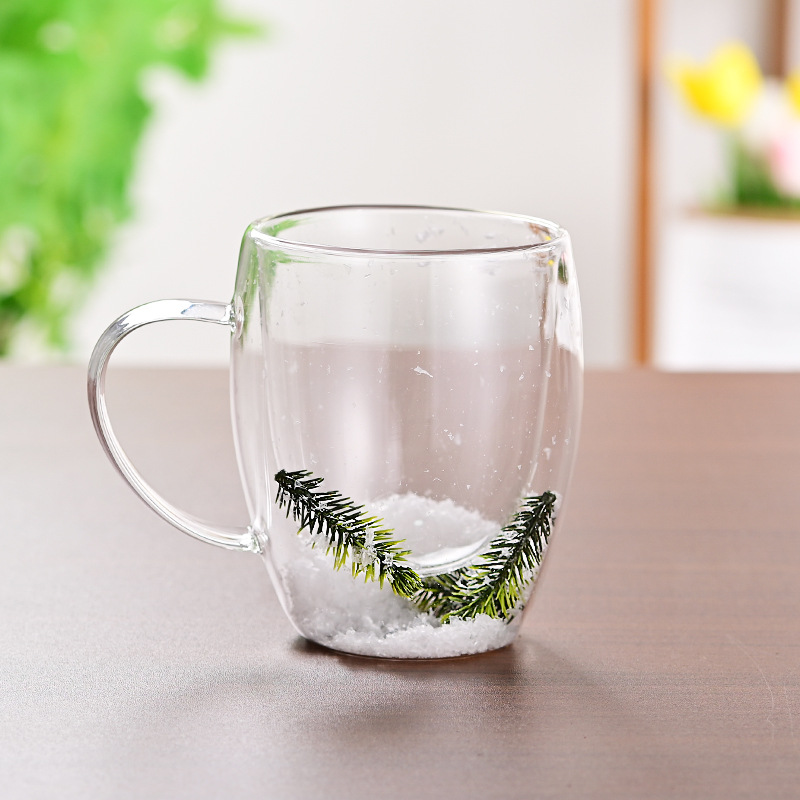 CrystalMug - Doppelt Schicht Kreativ Glas Becher