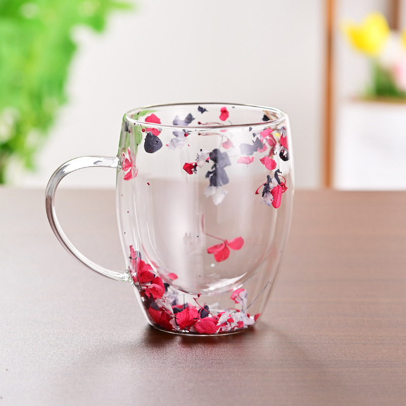 CrystalMug - Doppelt Schicht Kreativ Glas Becher