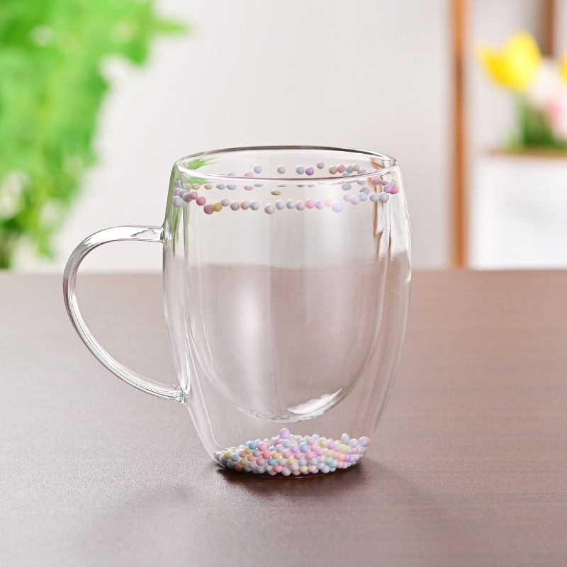 CrystalMug - Doppelt Schicht Kreativ Glas Becher