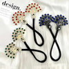 Rose® HairTie 1+1 GRATIS: Stylischer Haargummi Eleganter Vintage Kristall-Pferdeschwanz Twist-Halter