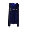 Icone™ ElegantDress: V-Ausschnitt Damen Elegantes Kleid Mit Gürtel