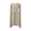 Icone™ ElegantDress: V-Ausschnitt Damen Elegantes Kleid Mit Gürtel