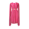 Icone™ ElegantDress: V-Ausschnitt Damen Elegantes Kleid Mit Gürtel