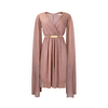 Icone™ ElegantDress: V-Ausschnitt Damen Elegantes Kleid Mit Gürtel