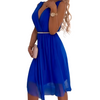 Icone™ ElegantDress: V-Ausschnitt Damen Elegantes Kleid Mit Gürtel