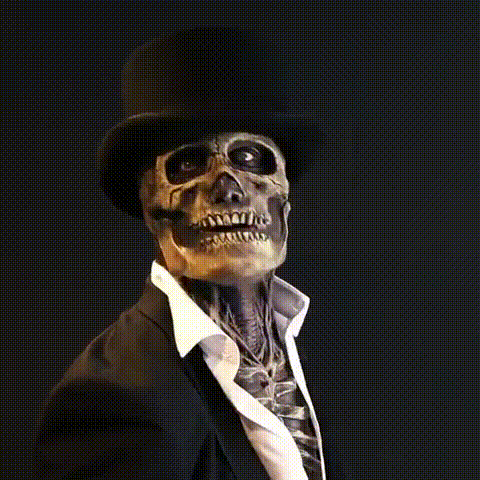 SkeletonMask: Realistisches Gruseliges Skelett Halloween-Maske Kostüm