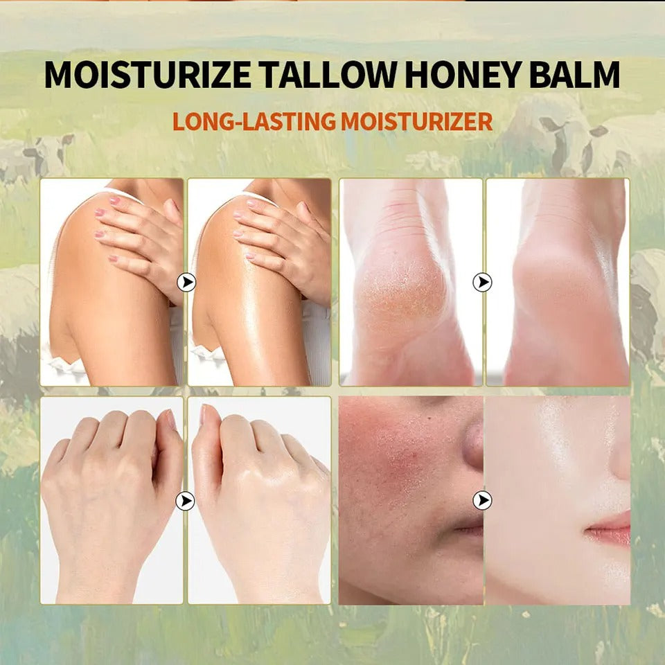 MoisturizingBalm - Geschlagener Talg Honig Gesichts- und Körperbalsam