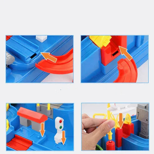 Kletshuts™ AdventureTrack: Interaktiv Pädagogisch Auto Abenteuer Strecke