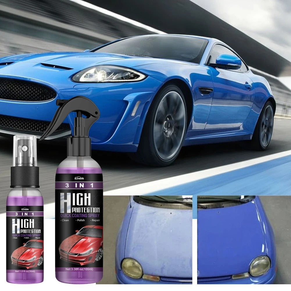 CarSpray: 3 In 1 Schnell Autobeschichtungs Spray