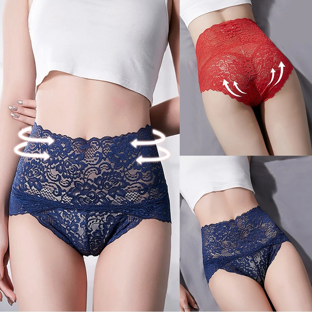 Icone™ LacePanties 1+1 GRATIS: Atmungsaktiv Hohe Taille Nahtlose Spitzenhöschen