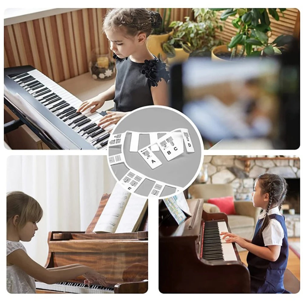 KeyboardLabel - Abnehmbare Klavier- und Keyboard Silikonetiketten