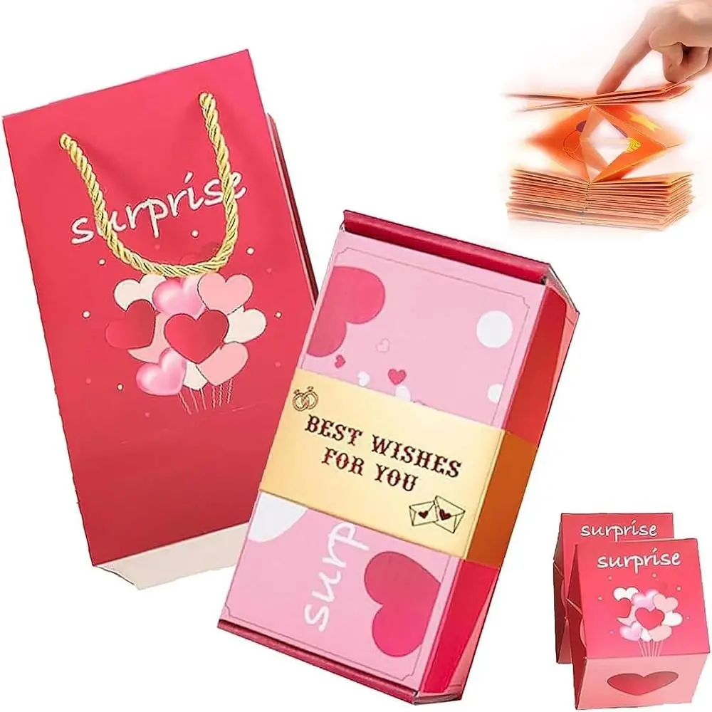 ExplodingBox 1+1 GRATIS: Kreative, Explodierend Personalisierte Überraschungs-Geschenkbox