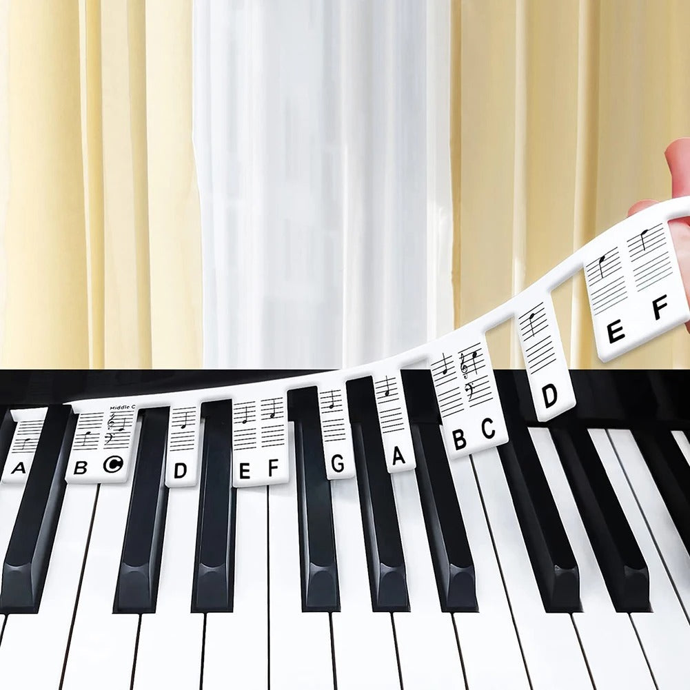 KeyboardLabel - Abnehmbare Klavier- und Keyboard Silikonetiketten