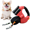 DogFri™ DoubleLeash: LED-Leuchte Doppelt Einziehbare Hundeleine