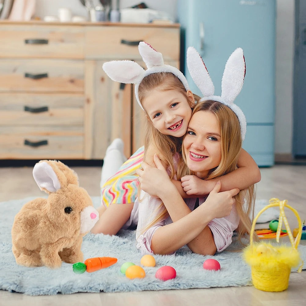 Kletshuts™ InteractiveBunny: Interaktives Plüsch Stoff Häschen Spielzeug