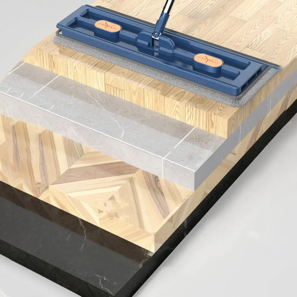 Cleaner Pro° RotatingMop: Starker Handgriff Einfache Reinigung 360° Drehbarer Flacher Mopp